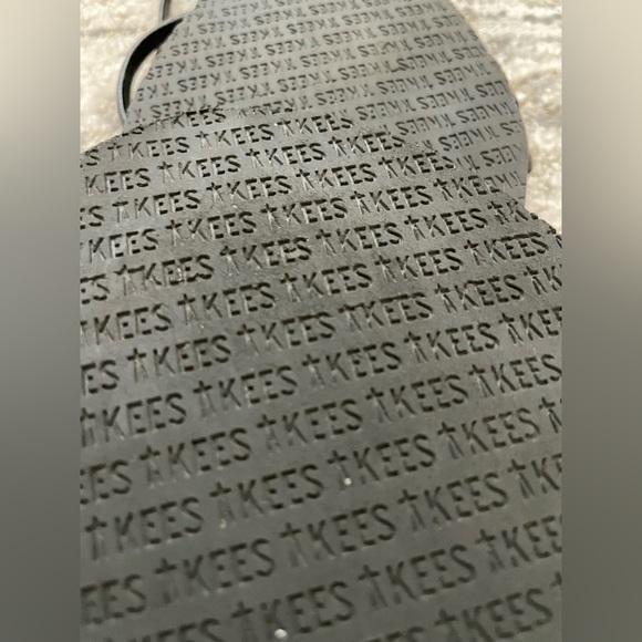 Tkees Sloane Sandals Strappy Black Leather Size 7 - Picture 6 of 7